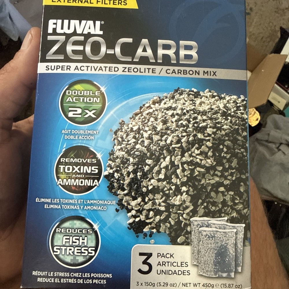 Lot of 5 Fluval Zeo-Carb Filter Inserts FX4 FX5 FX6 3-Pack Aquarium Media New